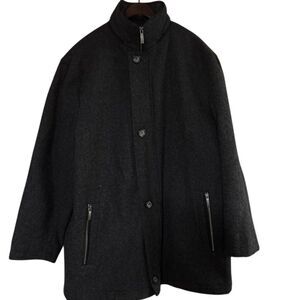 Jos. A. Bank Men's XL Gray Wool Blend Winter Overcoat
